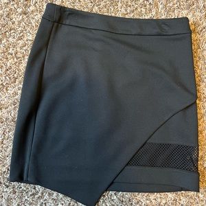 Express black front wrap skirt - size 4